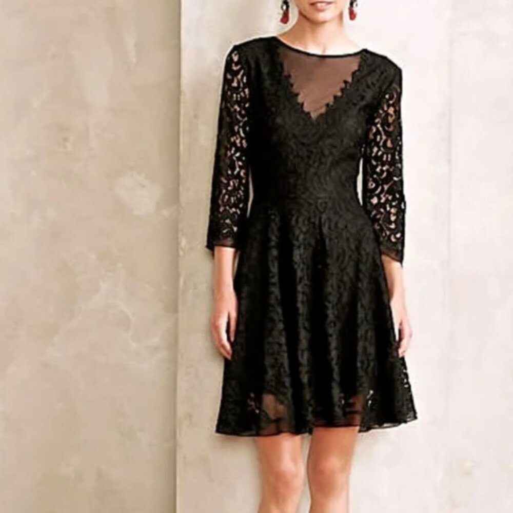 Saylor zenaida lace mini dress XS